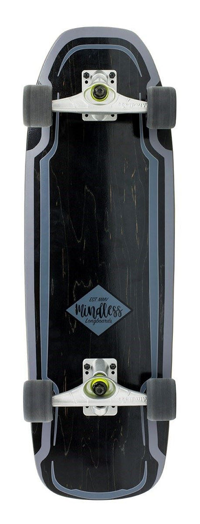 Mindless Black Surf Skate Skateboard - 9.5" x 30" - Skatewarehouse.co.uk