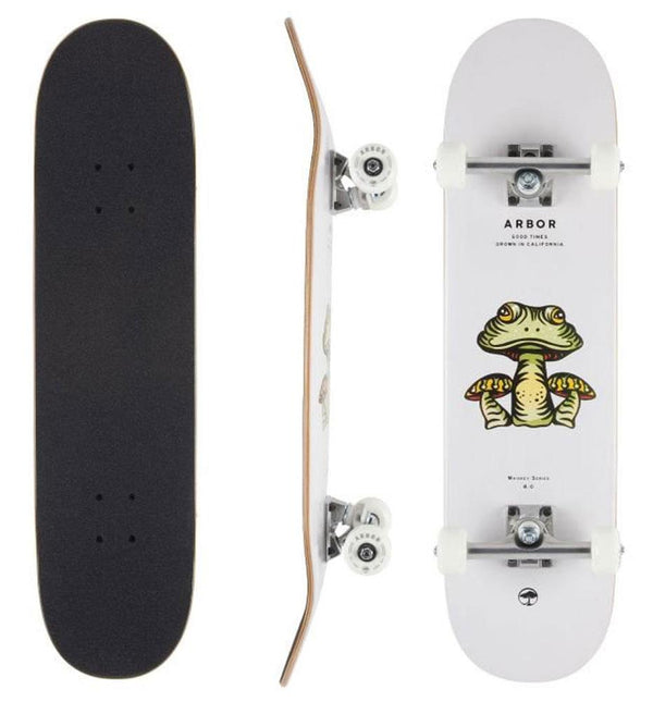 Arbor Whiskey Forage White Complete Skateboard - 8.0