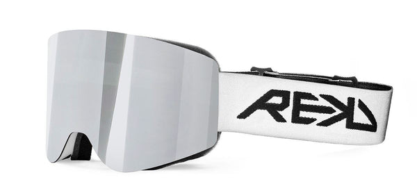 REKD Rocker MagLock Snow Goggle Kit - White / Mirror - L/XL - Skatewarehouse.co.uk