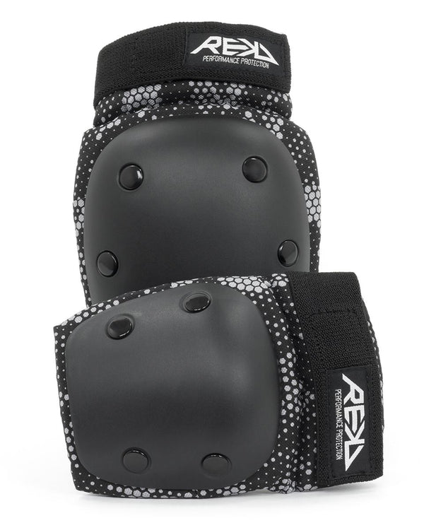 REKD Youth Double Pad Set - Knee/Elbow Pads - Grey - Skatewarehouse.co.uk