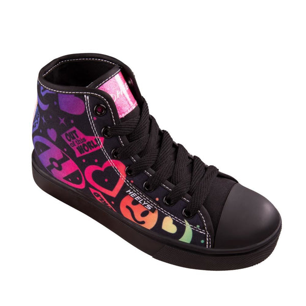 Heelys Veloz Black / Rainbow - Skatewarehouse.co.uk