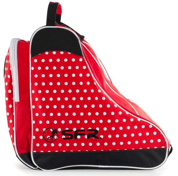 SFR Designer Ice & Skate Bag - Red Polka - Skatewarehouse.co.uk