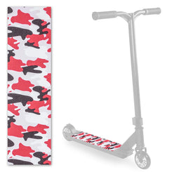 Scorpion Scooters - Scooter Pro Grip Tape - Fits 99% Scooters - Camo Series - Red/Grey - Skatewarehouse.co.uk