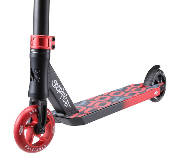 Sacrifice Flyte 100 V2 Black/Red Complete Scooter - Skatewarehouse.co.uk