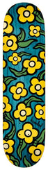 Krooked Team Wild Style Flowers Multi Skateboard Deck - 7.75" - Skatewarehouse.co.uk