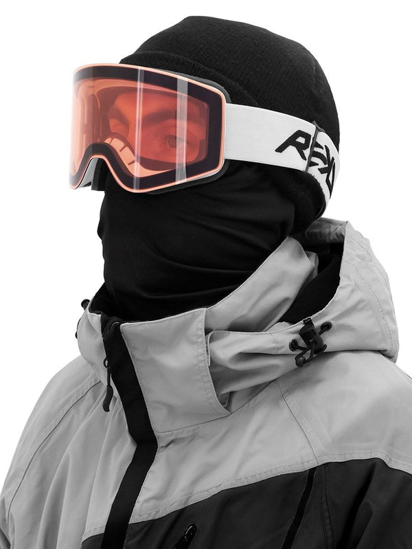 REKD Rocker MagLock Snow Goggle Kit - White / Mirror - L/XL - Skatewarehouse.co.uk