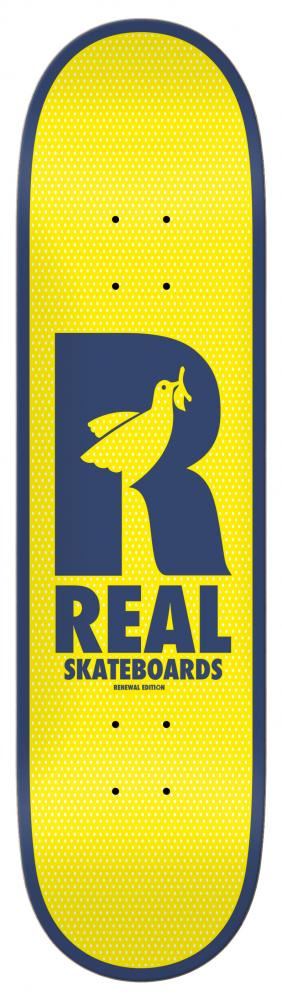 Real Renewal Doves Yellow Skateboard Deck - 8.38
