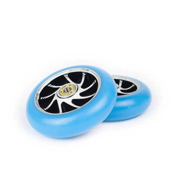 Eagle Supply Scooter Wheel Radix Team Core 115mm - Silver / Blue - Skatewarehouse.co.uk