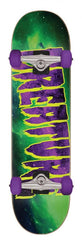 Creature Galaxy Logo Mid Green / Purple Complete Skateboard - 7.8" - Skatewarehouse.co.uk