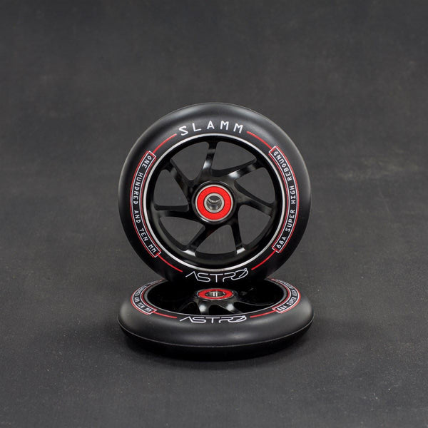 Slamm 110mm Astro Scooter Scooter Wheels - Black - Skatewarehouse.co.uk