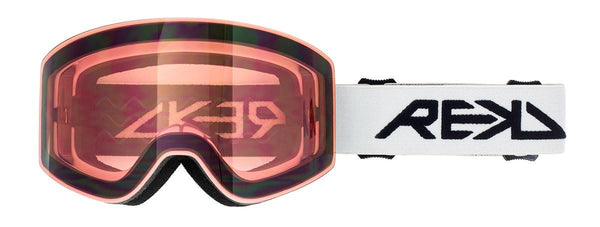 REKD Rocker MagLock Snow Goggle Kit - White / Mirror - L/XL - Skatewarehouse.co.uk