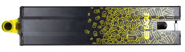 Eagle Scooter Supply Deck Eagle Scooter x Addict Deck - Black / Yellow - Skatewarehouse.co.uk