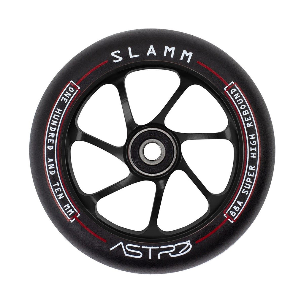Slamm 110mm Astro Scooter Scooter Wheels - Black - Skatewarehouse.co.uk