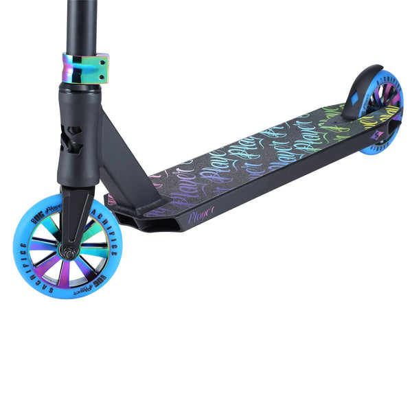 Sacrifice OG Player V2 Blk/Neo Complete Scooter - Skatewarehouse.co.uk