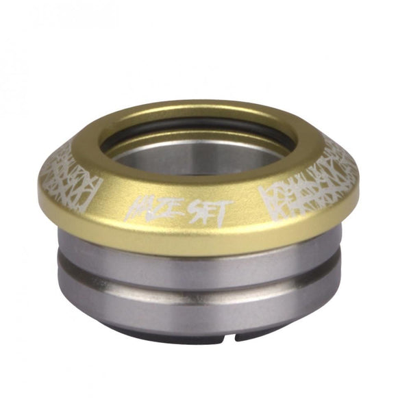 Addict Scooter Integrated Headset Hazeset - Gold - Skatewarehouse.co.uk