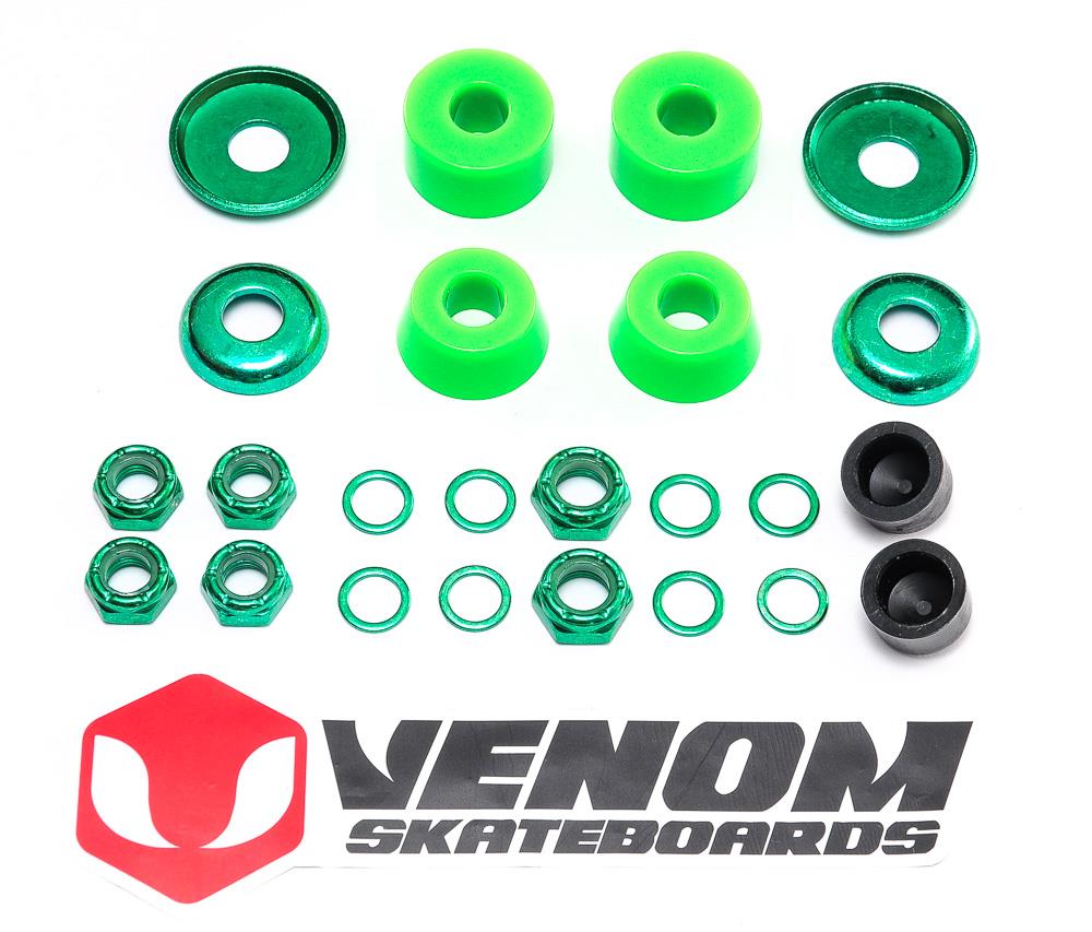 Venom Rebuild Kit - Cylinder - Soft GREEN 80a - Skatewarehouse.co.uk