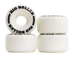 Rio Roller Coaster Quad Roller Skate Wheels - White x 4 - Skatewarehouse.co.uk
