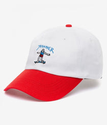Thrasher Cap Gonz Old Timer Hat - White / Red - Skatewarehouse.co.uk