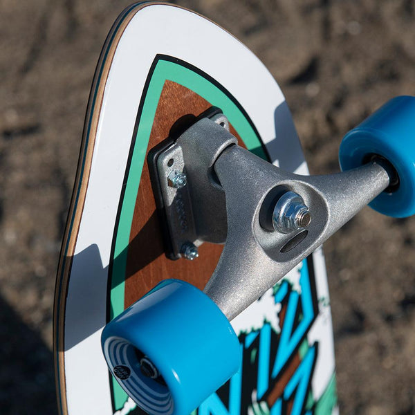 Santa Cruz x Carver Cruzer Wave Dot Cut Back CX Complete Surf Skate Board - 9.75