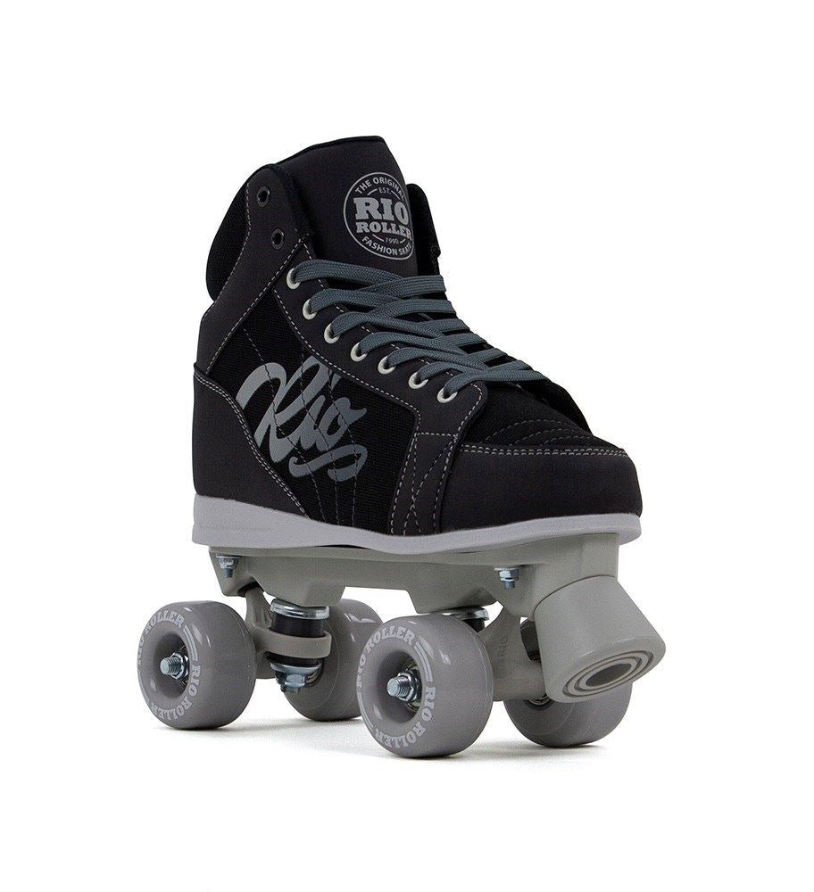 Rio Roller Lumina Quad Skates - Black / Grey - Skatewarehouse.co.uk
