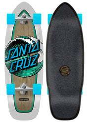 Santa Cruz x Carver Cruzer Wave Dot Cut Back CX Complete Surf Skate Board - 9.75" - Skatewarehouse.co.uk