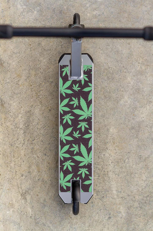 Scorpion Scooters - Scooter Pro Grip Tape - Fits 99% Scooters - Graphic Series - Green Leaves - Skatewarehouse.co.uk