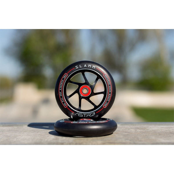 Slamm 110mm Astro Scooter Scooter Wheels - Black - Skatewarehouse.co.uk