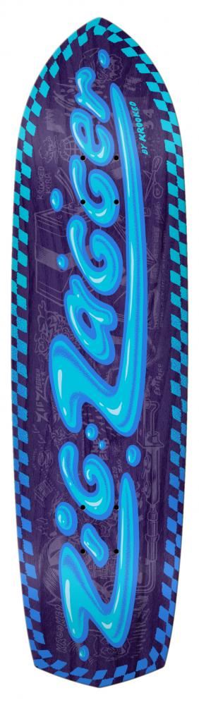 Krooked Zig Zagger Dlx Guest Artist Skateboard Deck - 8.62