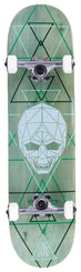 Enuff Geo Skull Complete Skateboard - Green - 8.0" - Skatewarehouse.co.uk