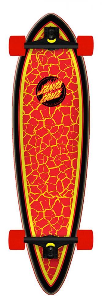 Santa Cruzer Complete Flame Dot Pintail - 9.2" x 33.0" - Skatewarehouse.co.uk