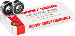 Bones Swiss Precision Premium Skateboard Skate Bearings - Skatewarehouse.co.uk