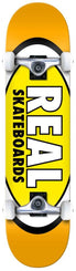 Real Classic Oval Yellow Complete Skateboard - 7.5" - Skatewarehouse.co.uk
