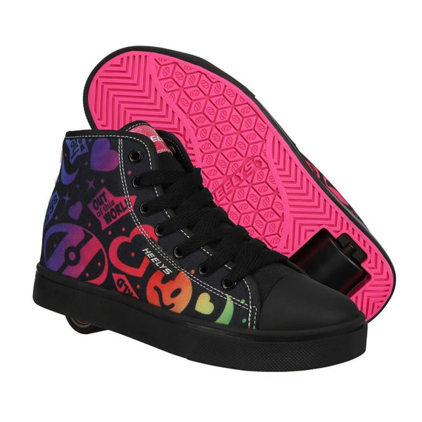 Heelys Veloz Black / Rainbow - Skatewarehouse.co.uk