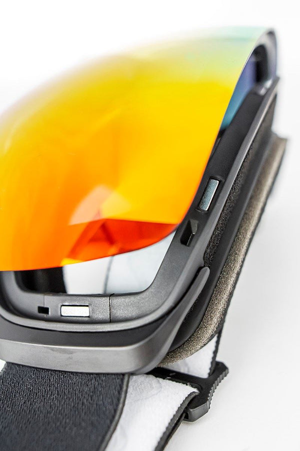 REKD Ascent MagSphere Snow Goggle Kit - Black / Chromatic Torch - L/XL - Skatewarehouse.co.uk