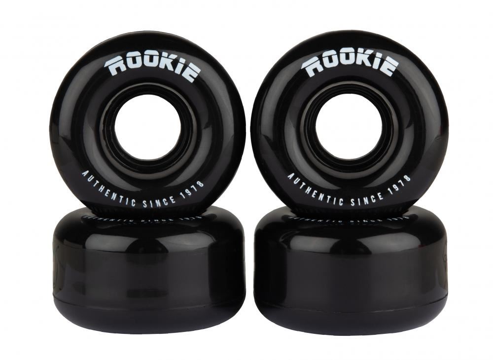 Rookie Quad Wheels Disco (4 Pack) - Black - Skatewarehouse.co.uk