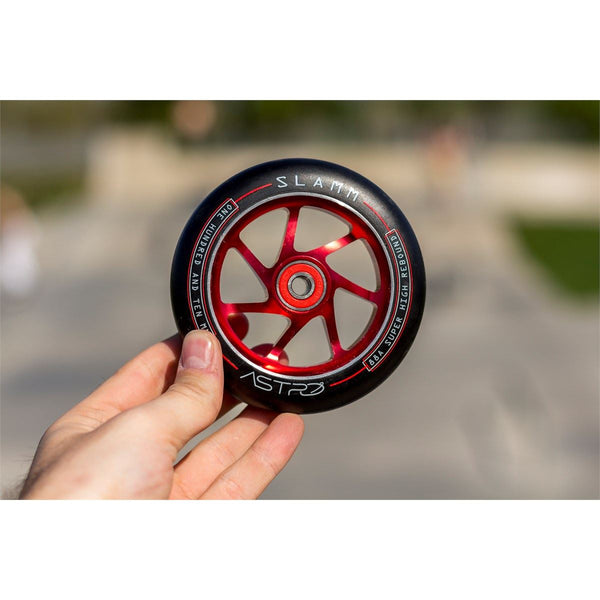 Slamm 110mm Astro Scooter Scooter Wheels - Red - Skatewarehouse.co.uk