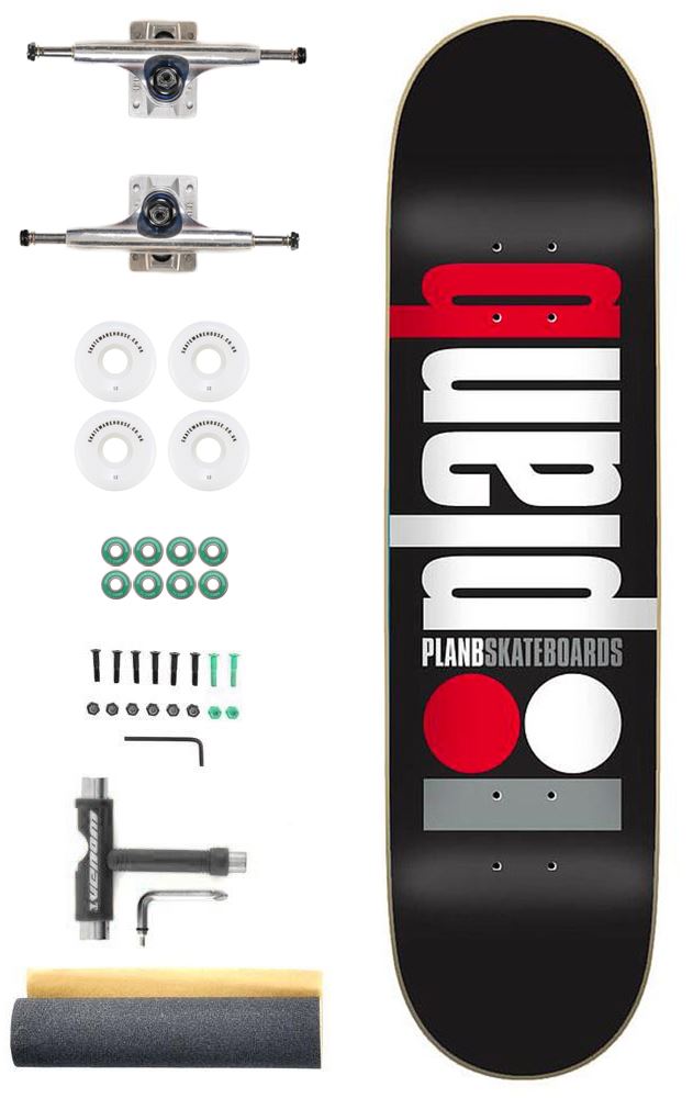 Plan B Classic Custom Complete Pro Skateboard Kit - 8.0 - Skatewarehouse.co.uk