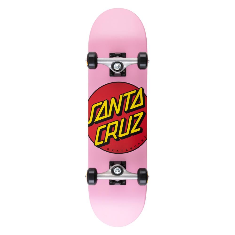 Santa Cruz Classic Dot Micro Pink Complete Skateboard - 7.5" - Skatewarehouse.co.uk