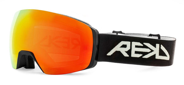 REKD Ascent MagSphere Snow Goggle Kit - Black / Chromatic Torch - L/XL - Skatewarehouse.co.uk