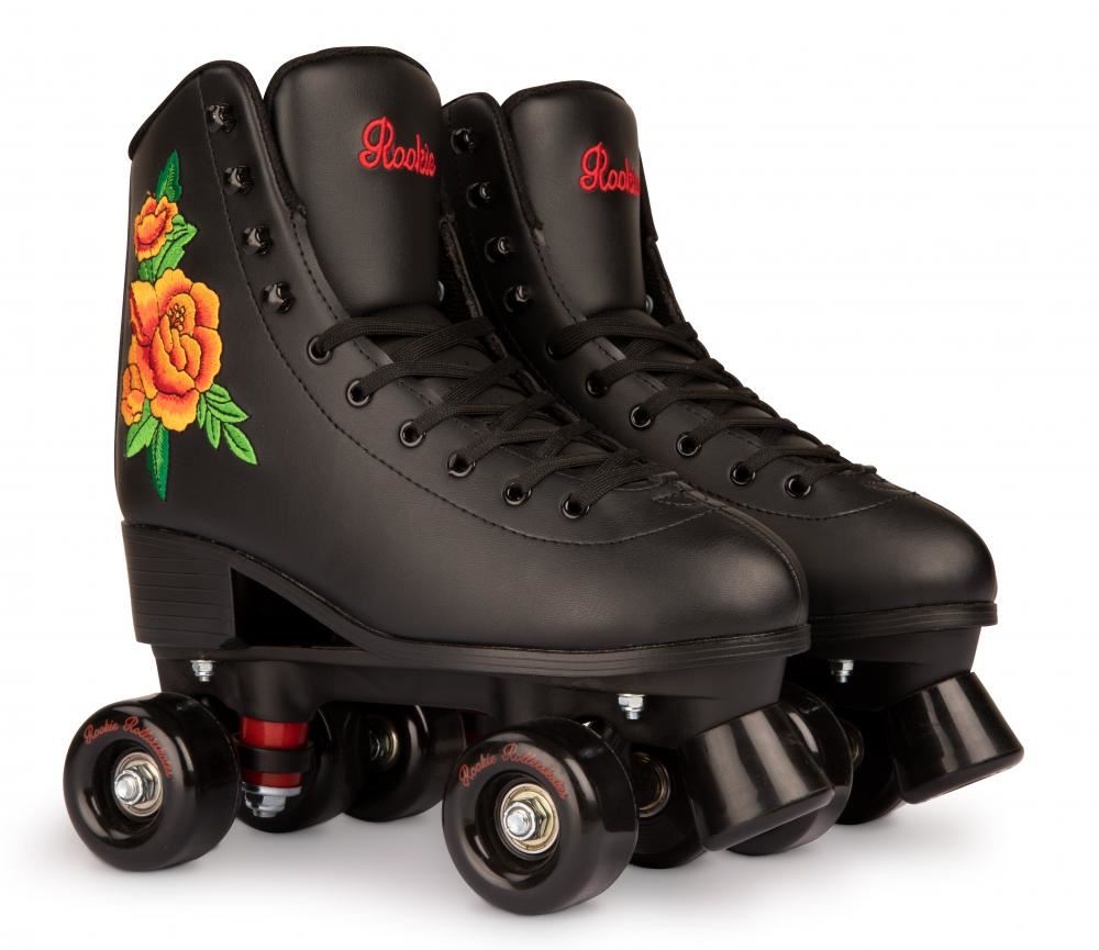 Rookie Quad Skate Rollerskates Rosa - Black - Skatewarehouse.co.uk
