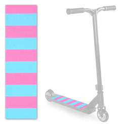 Scorpion Scooters - Scooter Pro Grip Tape - Fits 99% Scooters - Neon Stripe Series - Blue/Pink Stripes - Skatewarehouse.co.uk