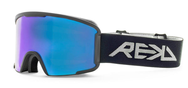 REKD Classic SnapFit Snow Goggle Kit - Black / Chromatic Sapphire - M/L - Skatewarehouse.co.uk
