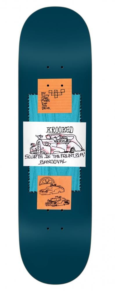 Krooked Pro Sandoval More Fun Skateboard Deck - 8.5