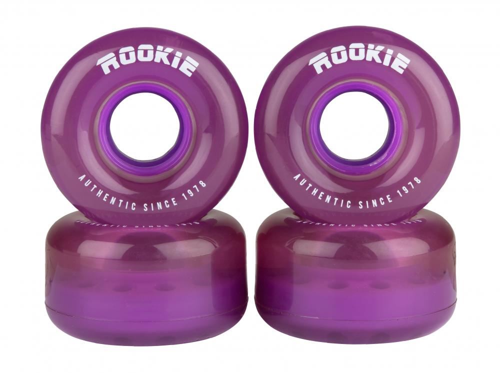 Rookie Quad Wheels Disco (4 Pack) - Clear Purple - Skatewarehouse.co.uk