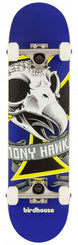 Birdhouse Stage 1 Tony Hawk Oversized Skull Mini Blue Complete Skateboard - 7.25" - Skatewarehouse.co.uk
