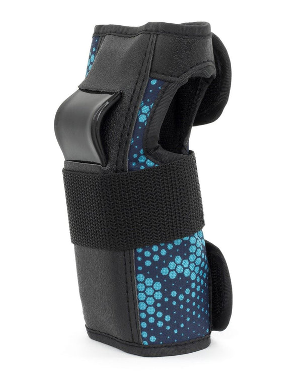 REKD Skateboard Skate Scooter BMX Wrist Guards - Black / Blue - Skatewarehouse.co.uk