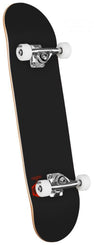 Mini Logo Chevron Detonator  Solid Black Complete Skateboard - 7.5" - Skatewarehouse.co.uk