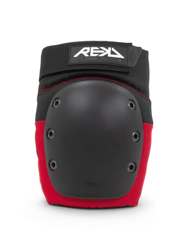 REKD Ramp Skateboard/BMX Pro Knee Pads - Red/Black - Skatewarehouse.co.uk