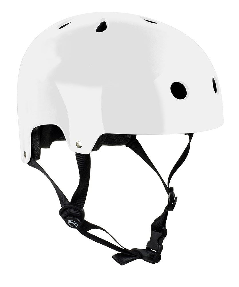 SFR Essentials Skateboard Bike Helmet - Gloss White - Skatewarehouse.co.uk