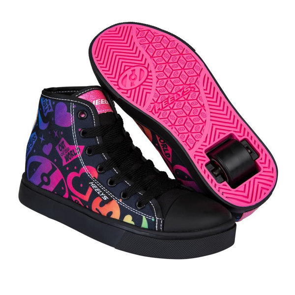 Heelys Veloz Black / Rainbow - Skatewarehouse.co.uk